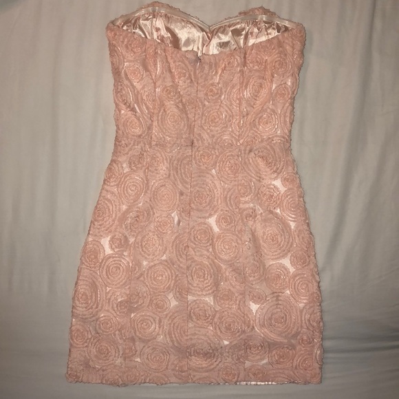 Blush Pink Strapless Mini Dress - Picture 2 of 3